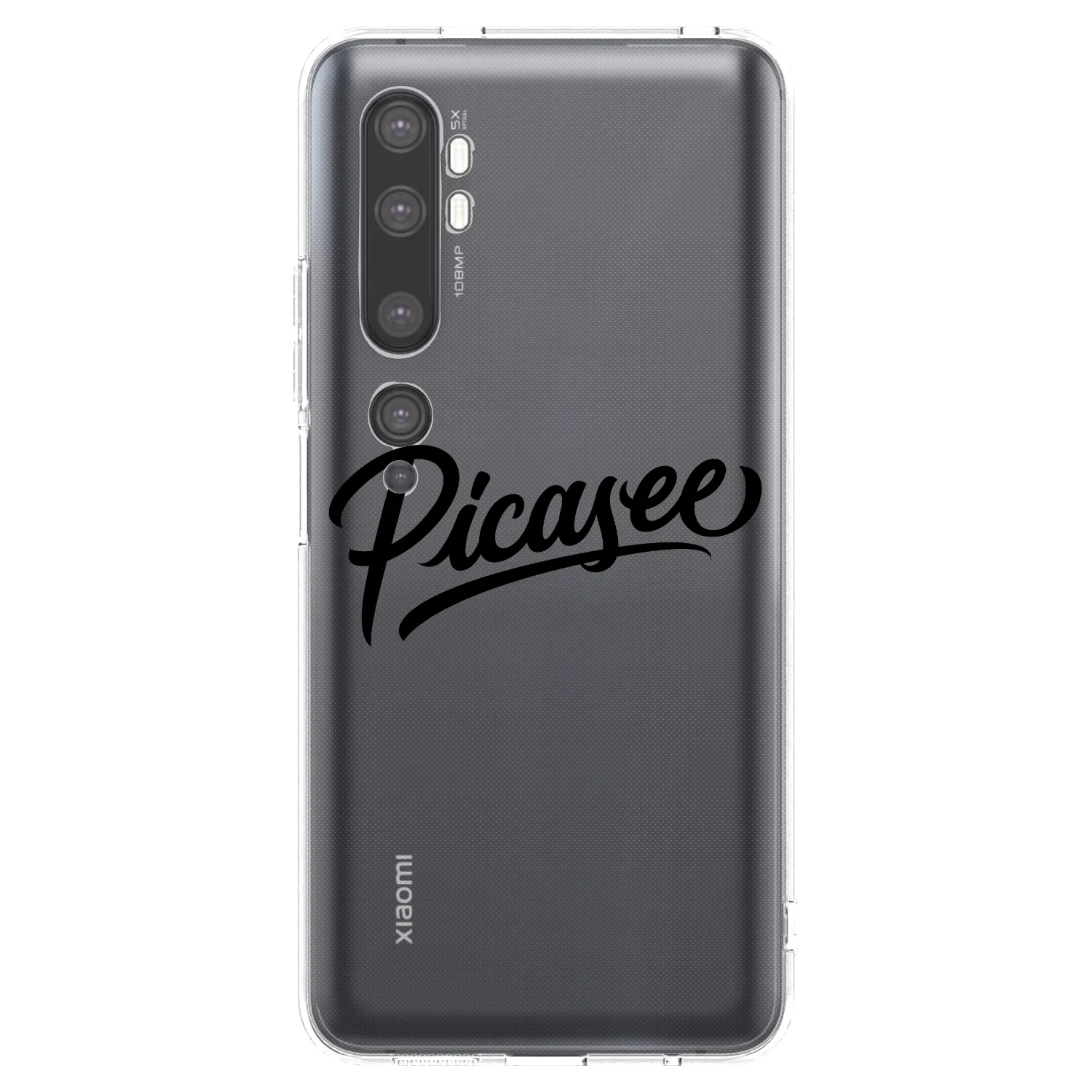 Picasee διαφανής θήκη σιλικόνης Xiaomi Mi Note 10 (Pro) - Picasee - old logo - black