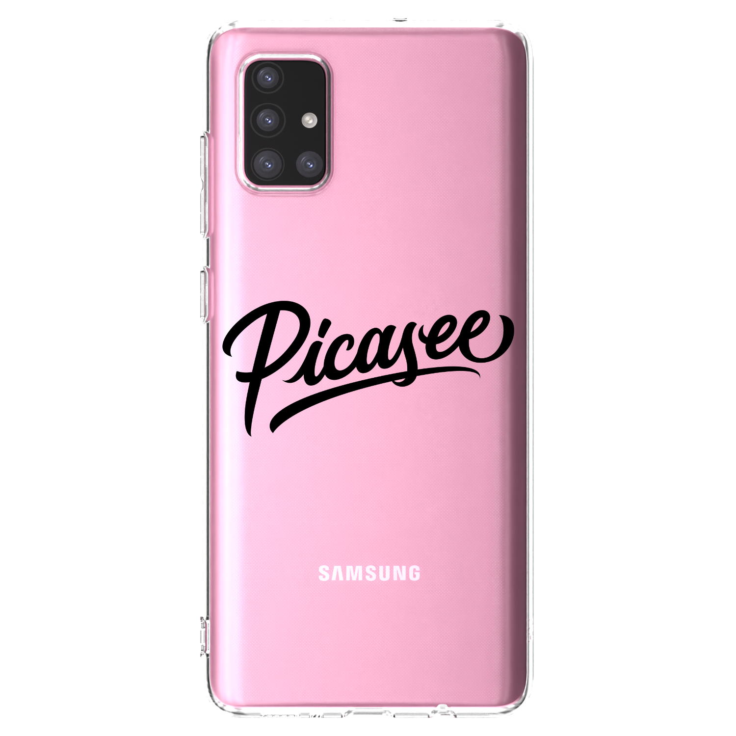 Picasee διαφανής θήκη σιλικόνης Samsung Galaxy A71 A715F - Picasee - old logo - black