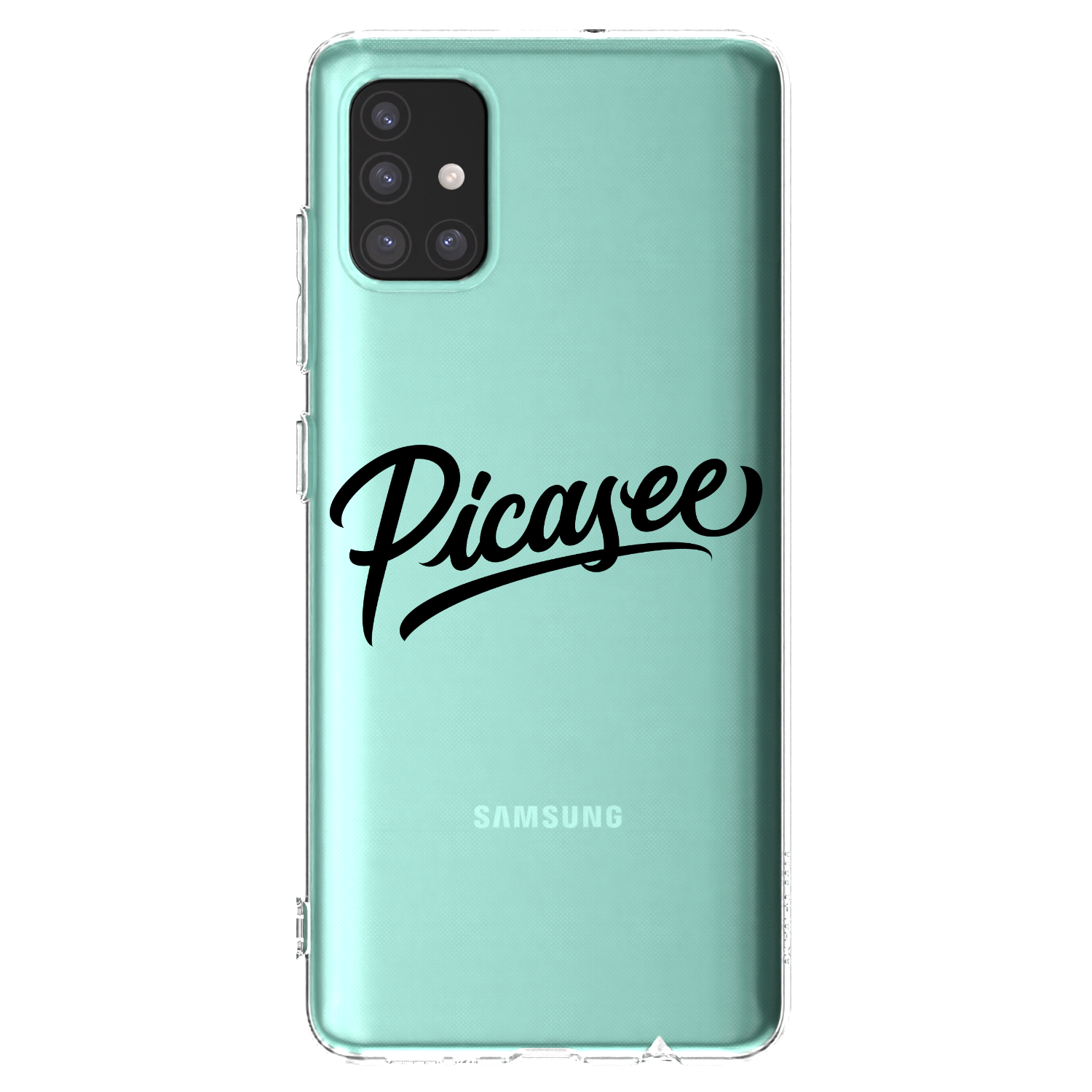 Picasee διαφανής θήκη σιλικόνης Samsung Galaxy A51 A515F - Picasee - old logo - black