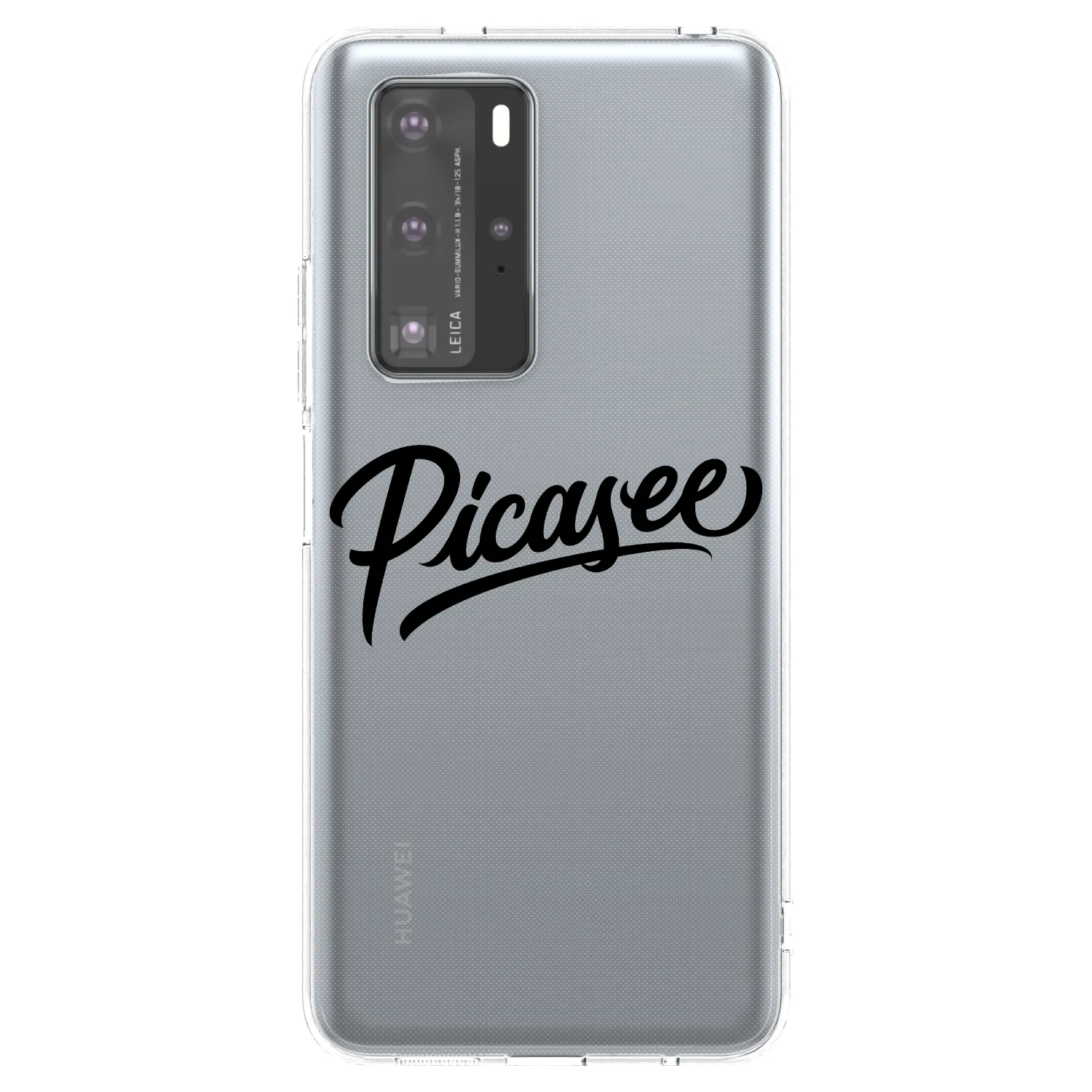 Picasee διαφανής θήκη σιλικόνης Huawei P40 Pro - Picasee - old logo - black