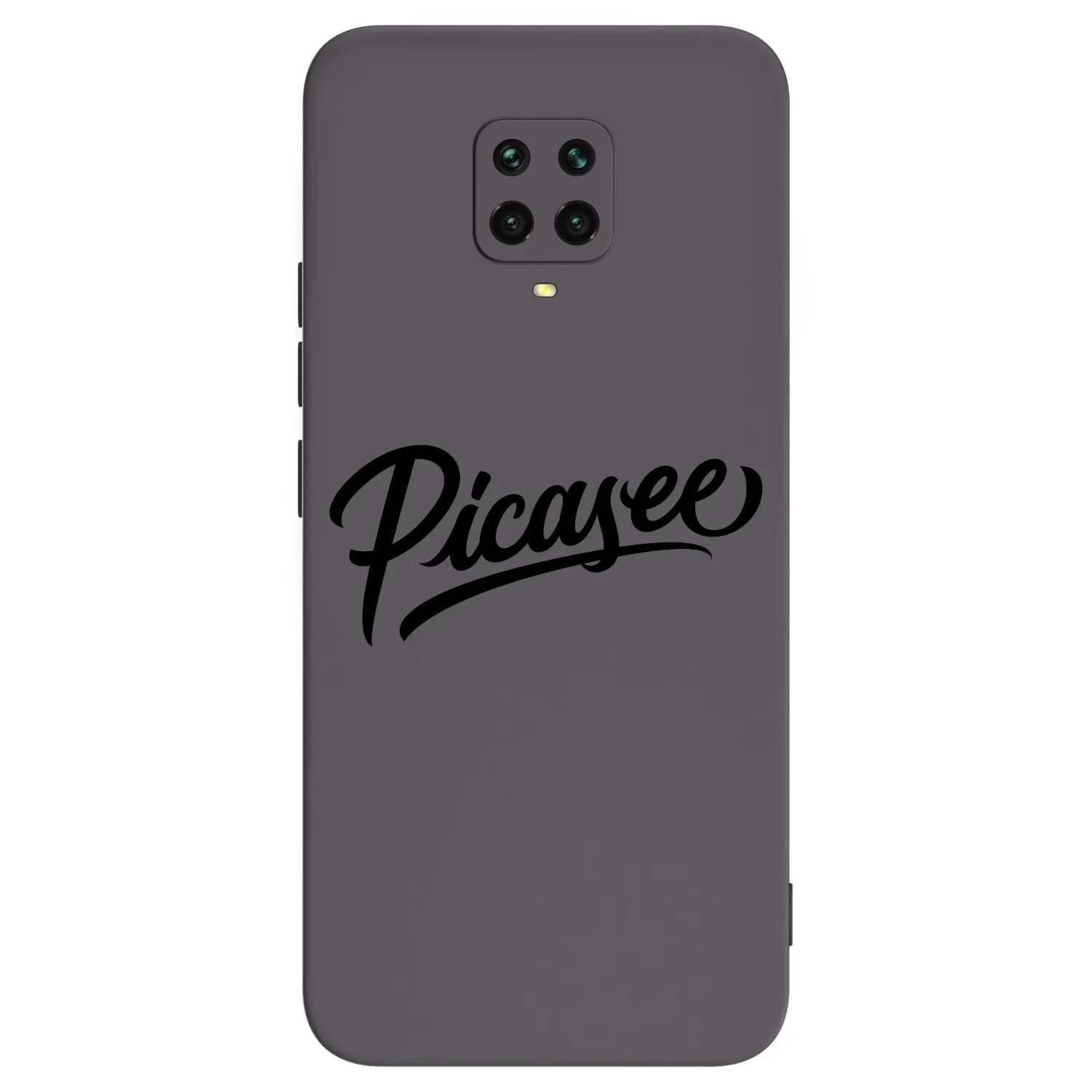 Picasee Μαύρη θήκη σιλικόνης για Xiaomi Redmi Note 9 Pro - Picasee - old logo - black
