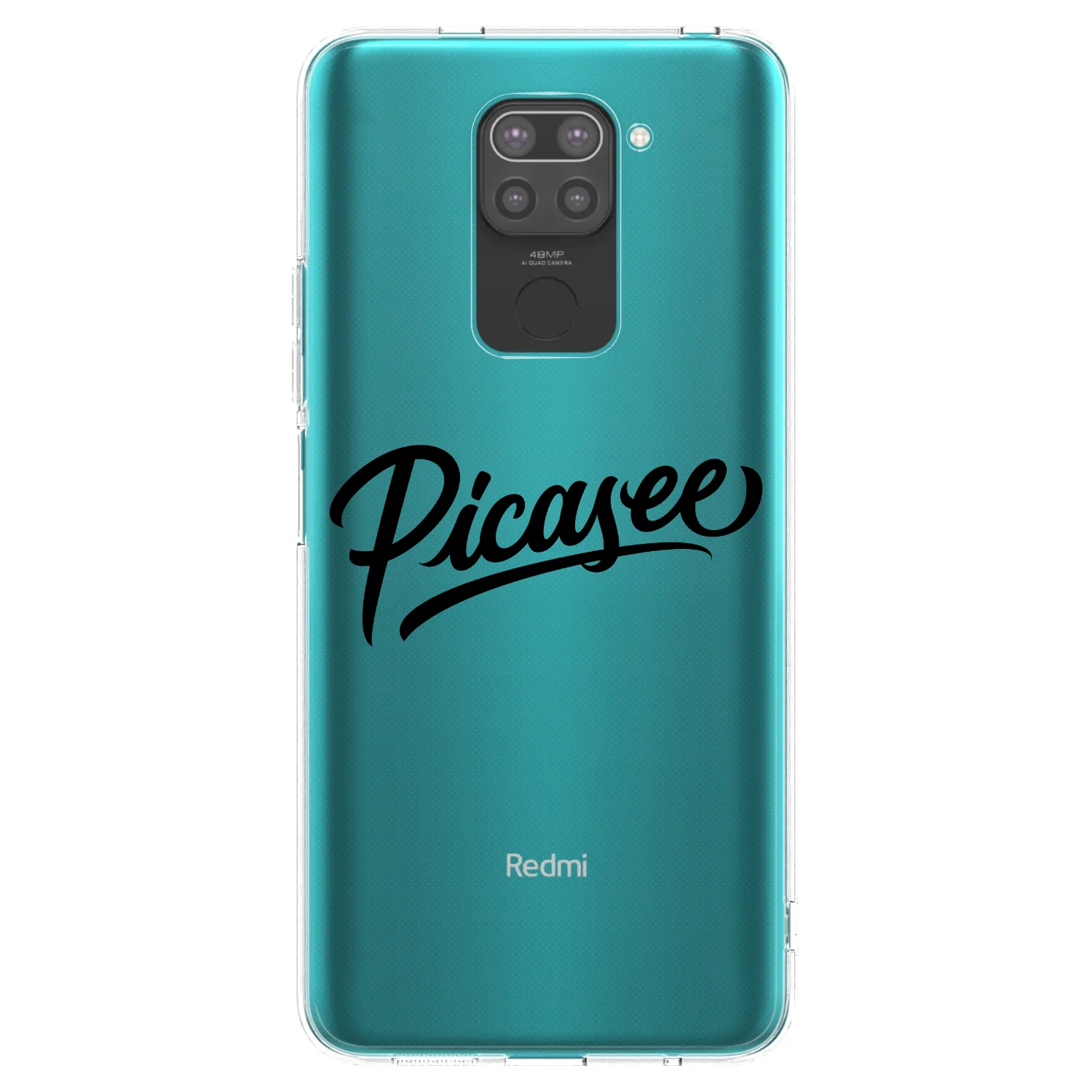 Picasee Μαύρη θήκη σιλικόνης για Xiaomi Redmi Note 9 - Picasee - old logo - black
