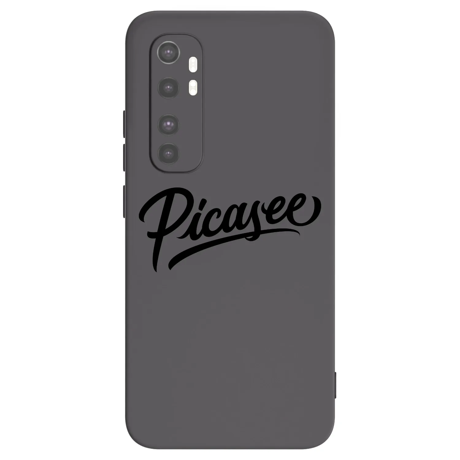 Picasee Μαύρη θήκη σιλικόνης για Xiaomi Mi Note 10 Lite - Picasee - old logo - black