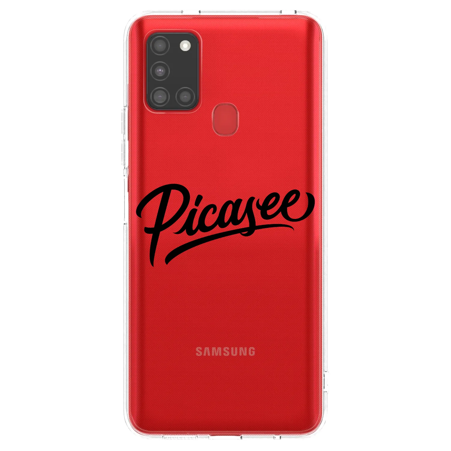 Picasee διαφανής θήκη σιλικόνης Samsung Galaxy A21s - Picasee - old logo - black