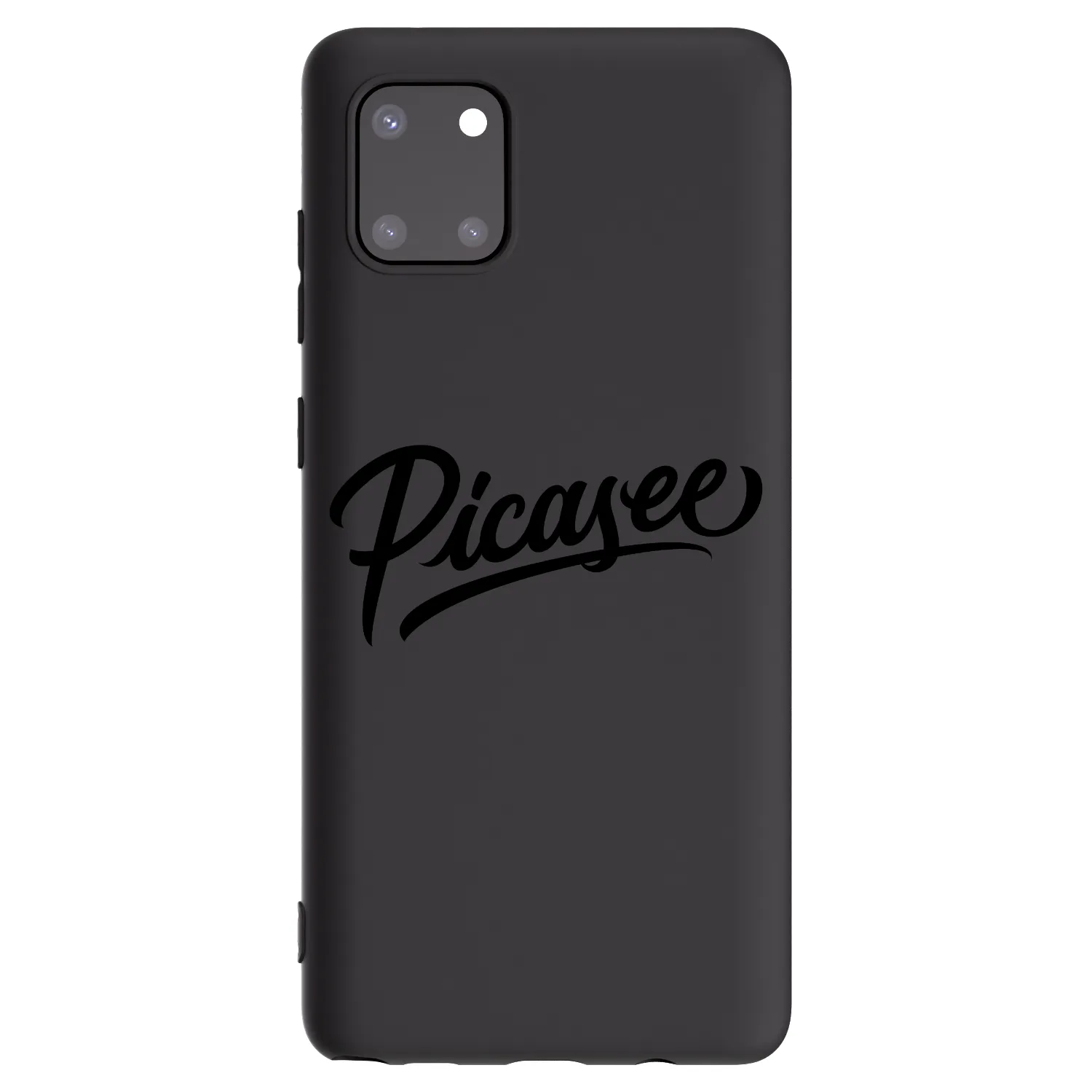 Picasee Μαύρη θήκη σιλικόνης για Samsung Galaxy Note 10 Lite N770F - Picasee - old logo - black