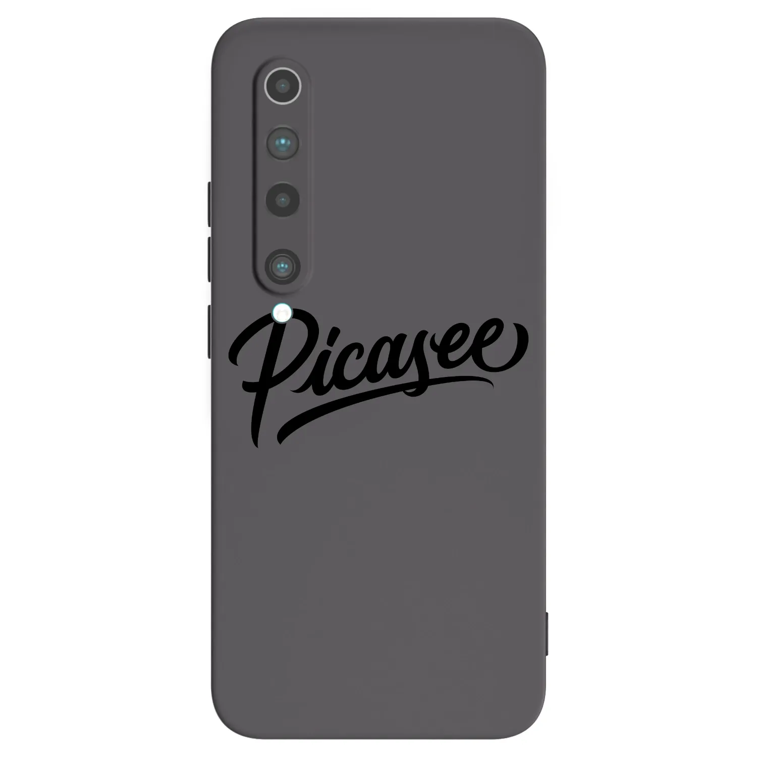 Picasee Μαύρη θήκη σιλικόνης για Xiaomi Mi 10 - Picasee - old logo - black