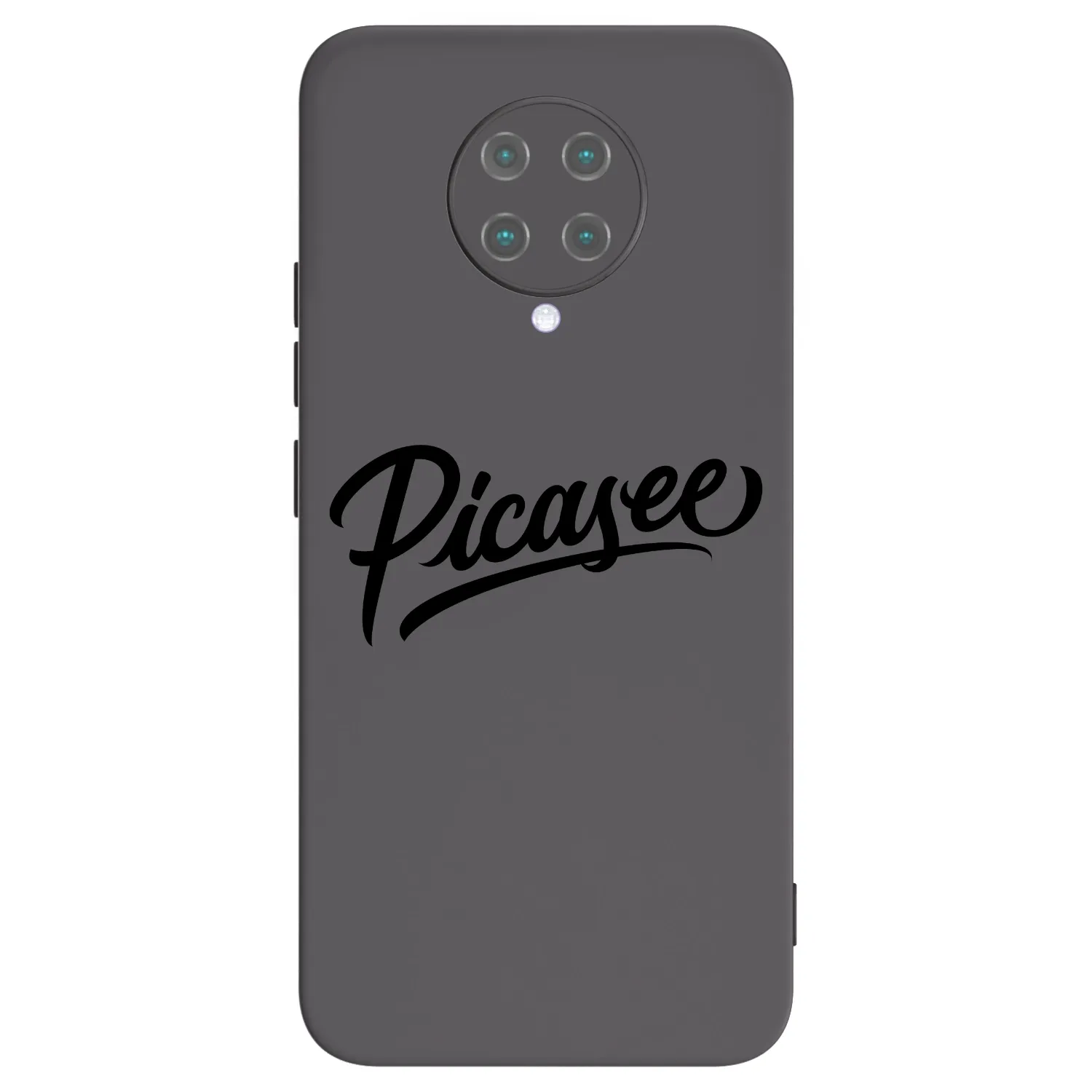 Picasee Μαύρη θήκη σιλικόνης για Xiaomi Poco F2 Pro - Picasee - old logo - black