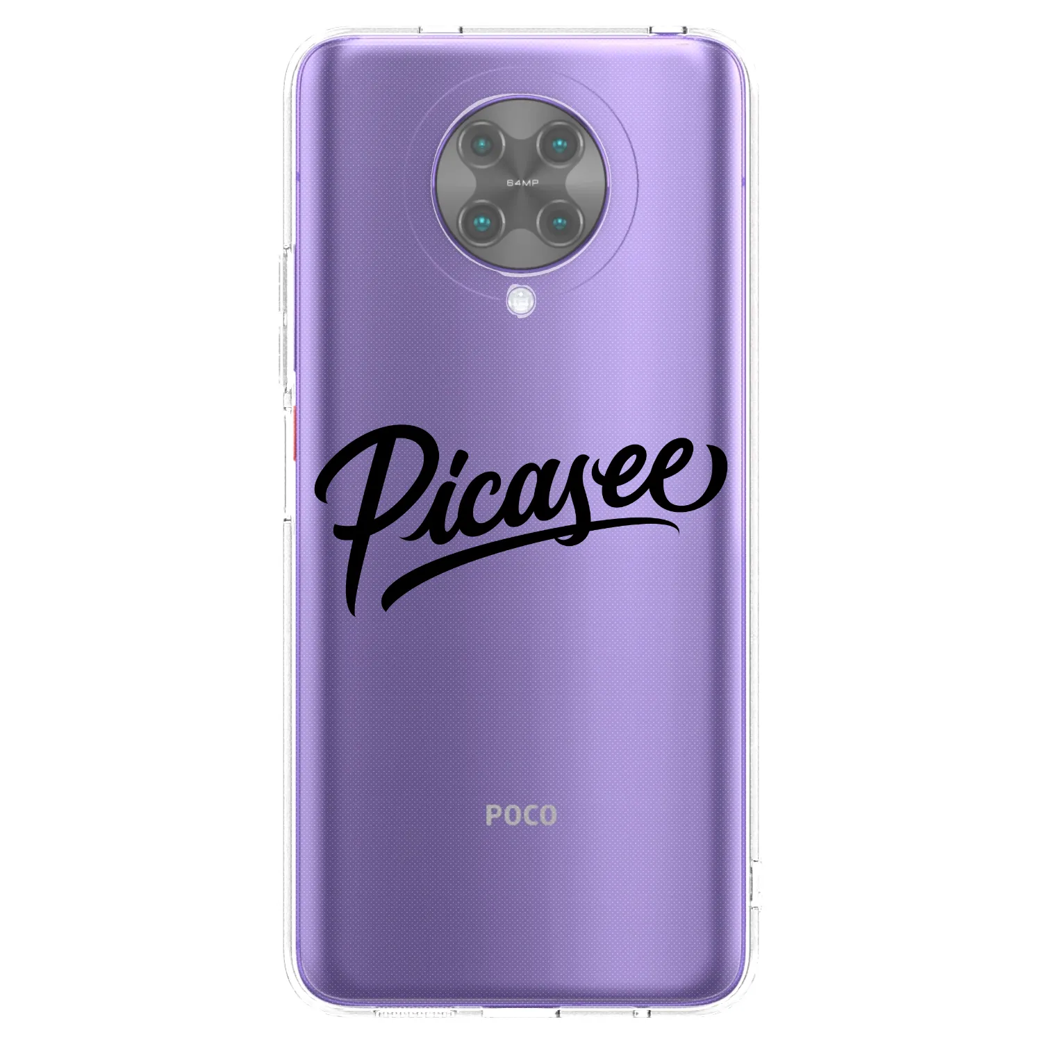Picasee διαφανής θήκη σιλικόνης Xiaomi Poco F2 Pro - Picasee - old logo - black