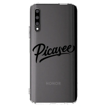 Picasee διαφανής θήκη σιλικόνης Honor 9X Pro - Picasee - old logo - black