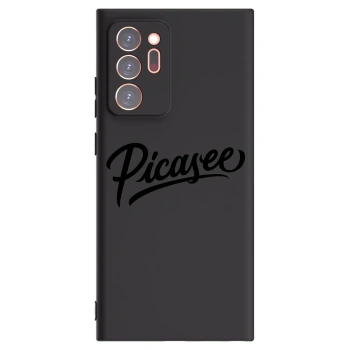 Picasee Μαύρη θήκη σιλικόνης για Samsung Galaxy Note 20 Ultra - Picasee - old logo - black