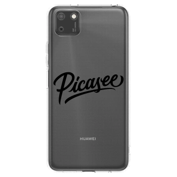 Picasee διαφανής θήκη σιλικόνης Huawei Y5P - Picasee - old logo - black