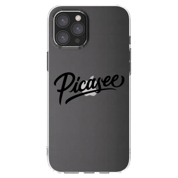 Picasee διαφανής θήκη σιλικόνης Apple iPhone 12 Pro Max - Picasee - old logo - black