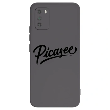 Picasee Μαύρη θήκη σιλικόνης για Xiaomi Poco M3 - Picasee - old logo - black