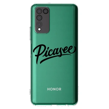 Picasee διαφανής θήκη σιλικόνης Honor 10X Lite - Picasee - old logo - black