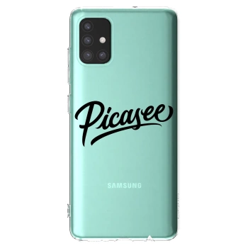 Picasee διαφανής θήκη σιλικόνης Samsung Galaxy M51 M515F - Picasee - old logo - black