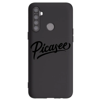 Picasee Μαύρη θήκη σιλικόνης για Realme 5 - Picasee - old logo - black