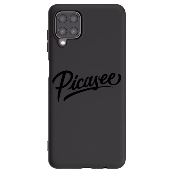 Picasee Μαύρη θήκη σιλικόνης για Samsung Galaxy A12 A125F - Picasee - old logo - black