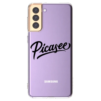 Picasee διαφανής θήκη σιλικόνης Samsung Galaxy S21+ 5G G996F - Picasee - old logo - black
