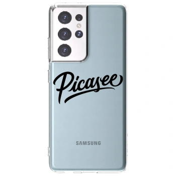 Picasee διαφανής θήκη σιλικόνης Samsung Galaxy S21 Ultra 5G G998B - Picasee - old logo - black