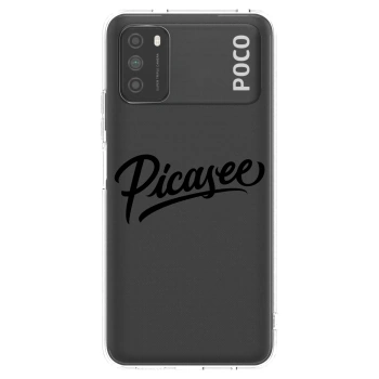 Picasee διαφανής θήκη σιλικόνης Xiaomi Poco M3 - Picasee - old logo - black