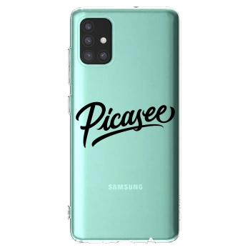 Picasee διαφανής θήκη σιλικόνης Samsung Galaxy M31s - Picasee - old logo - black