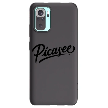 Picasee Μαύρη θήκη σιλικόνης για Xiaomi Redmi Note 10 Pro - Picasee - old logo - black