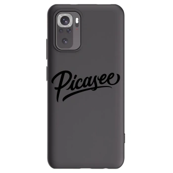 Picasee Μαύρη θήκη σιλικόνης για Xiaomi Redmi Note 10S - Picasee - old logo - black