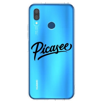 Picasee διαφανής θήκη σιλικόνης Huawei P20 Lite - Picasee - old logo - black