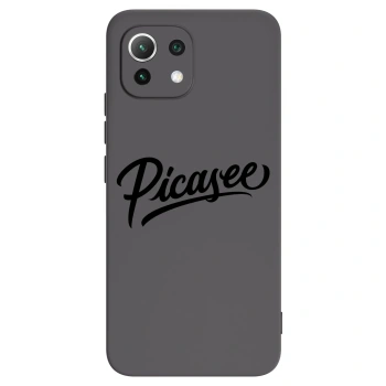 Picasee Μαύρη θήκη σιλικόνης για Xiaomi Mi 11 Lite - Picasee - old logo - black