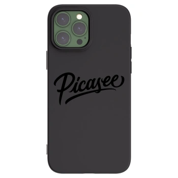 Picasee Μαύρη θήκη σιλικόνης για Apple iPhone 13 Pro Max - Picasee - old logo - black