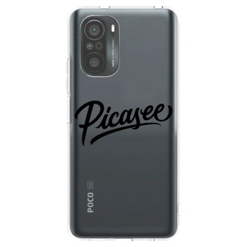 Picasee διαφανής θήκη σιλικόνης Xiaomi Poco F3 - Picasee - old logo - black