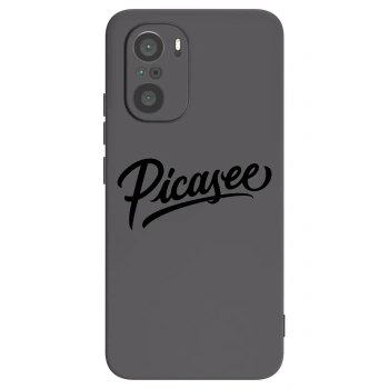 Picasee Μαύρη θήκη σιλικόνης για Xiaomi Poco F3 - Picasee - old logo - black