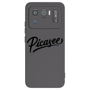 Picasee Μαύρη θήκη σιλικόνης για Xiaomi Mi 11 Ultra - Picasee - old logo - black