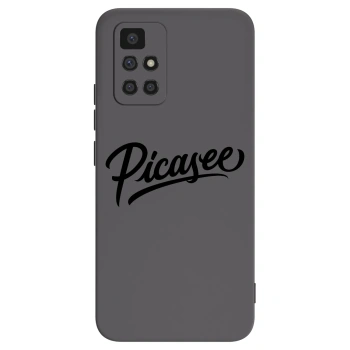 Picasee Μαύρη θήκη σιλικόνης για Xiaomi Redmi 10 - Picasee - old logo - black