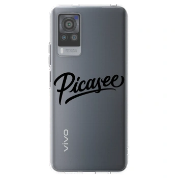 Picasee διαφανής θήκη σιλικόνης Vivo X60 Pro 5G - Picasee - old logo - black