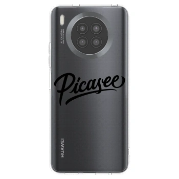 Picasee διαφανής θήκη σιλικόνης Huawei Nova 8i - Picasee - old logo - black