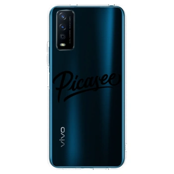 Picasee διαφανής θήκη σιλικόνης Vivo Y11s - Picasee - old logo - black