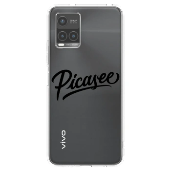 Picasee διαφανής θήκη σιλικόνης Vivo Y33s - Picasee - old logo - black