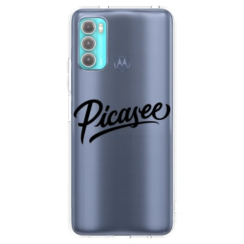 Picasee διαφανής θήκη σιλικόνης Motorola Moto G60 - Picasee - old logo - black
