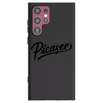 Picasee Μαύρη θήκη σιλικόνης για Samsung Galaxy S22 Ultra 5G - Picasee - old logo - black
