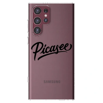 Picasee διαφανής θήκη σιλικόνης Samsung Galaxy S22 Ultra 5G - Picasee - old logo - black