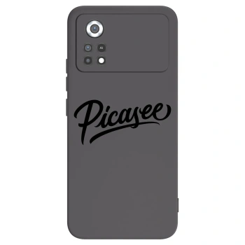Picasee Μαύρη θήκη σιλικόνης για Xiaomi Poco X4 Pro 5G - Picasee - old logo - black