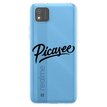 Picasee διαφανής θήκη σιλικόνης Realme C11 (2021) - Picasee - old logo - black