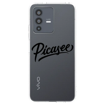 Picasee διαφανής θήκη σιλικόνης Vivo V23 5G - Picasee - old logo - black