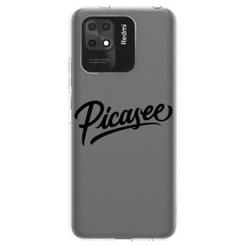 Picasee διαφανής θήκη σιλικόνης Xiaomi Redmi 10C - Picasee - old logo - black