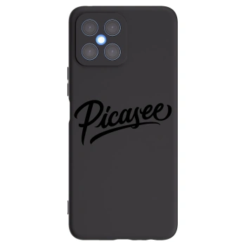 Picasee Μαύρη θήκη σιλικόνης για Honor X8 4G - Picasee - old logo - black