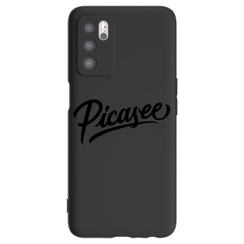 Picasee Μαύρη θήκη σιλικόνης για OPPO A16 - Picasee - old logo - black