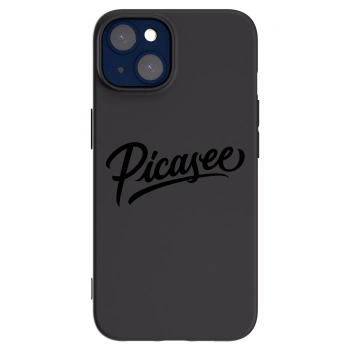 Picasee Μαύρη θήκη σιλικόνης για Apple iPhone 14 - Picasee - old logo - black