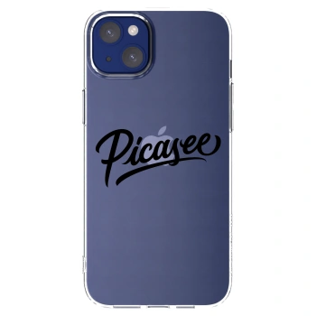 Picasee διαφανής θήκη σιλικόνης Apple iPhone 14 Plus - Picasee - old logo - black