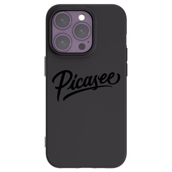 Picasee Μαύρη θήκη σιλικόνης για Apple iPhone 14 Pro - Picasee - old logo - black